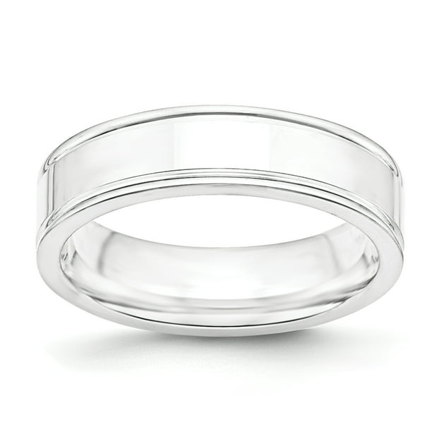 SS 6mm Polished Fancy Band Size 11 SS 6mm Polished Fancy Band Size 11
